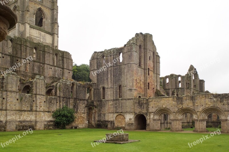 Fountains Abbey Cistercian Monastery Ruin National Treust Yorkshire