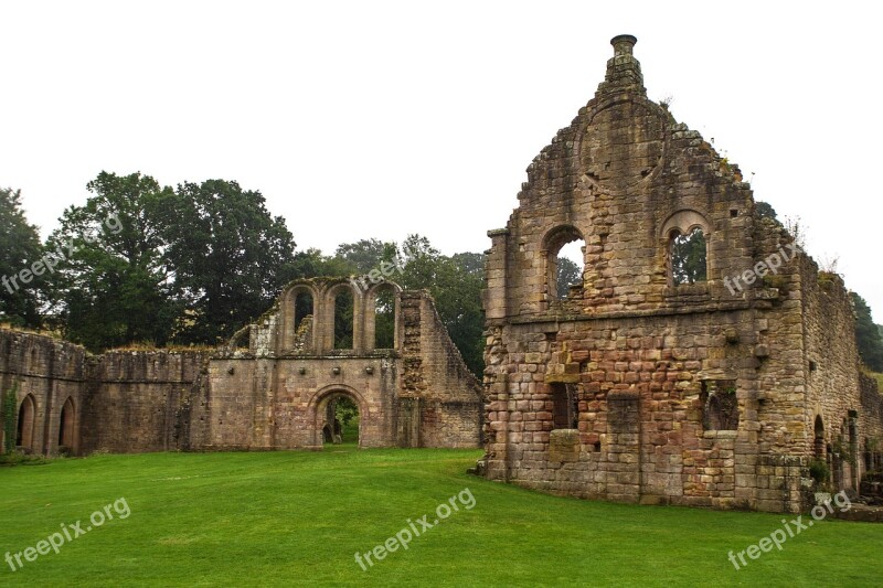 Fountains Abbey Cistercian Monastery Ruin National Treust Yorkshire