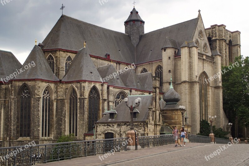 Church Santa Michael Gent Belgium Architecture