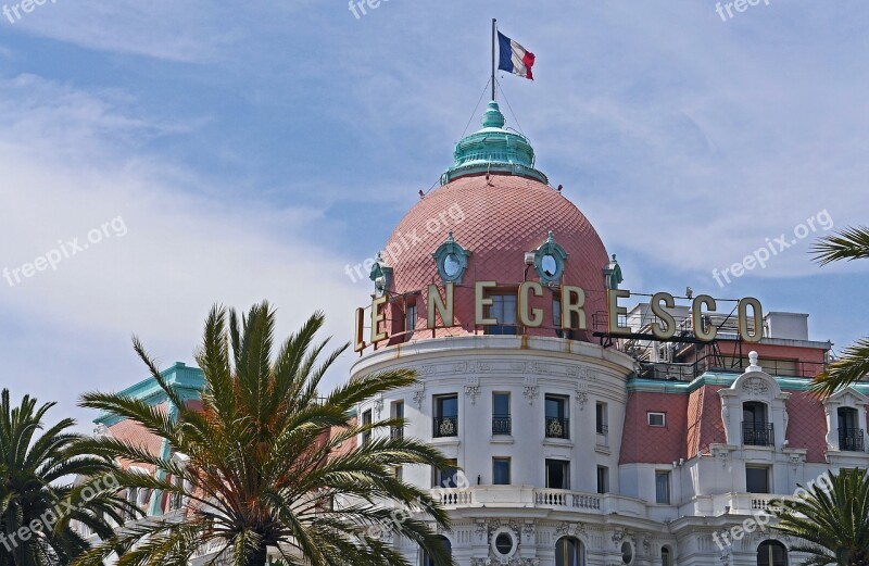 Nice Landmark Hotel Tower National Flag