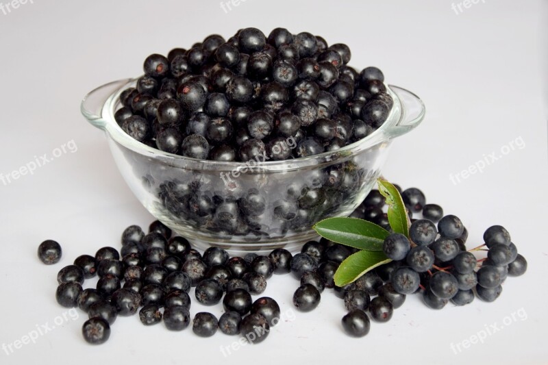 Aronia Fruit Natural Food Healthy Eating Food