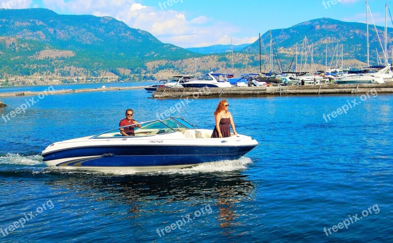 Summer Boating Okanagan Summer Vacation Lifestyle