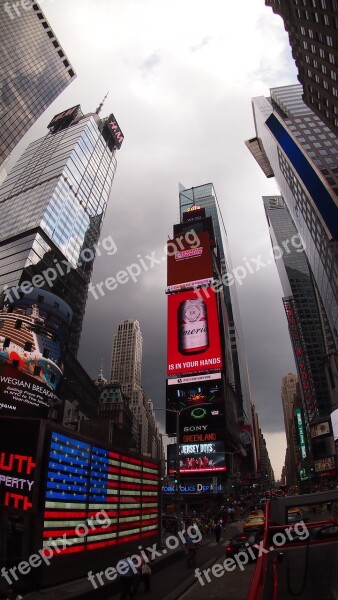 New York Sightseeing Jam Time Square Free Photos