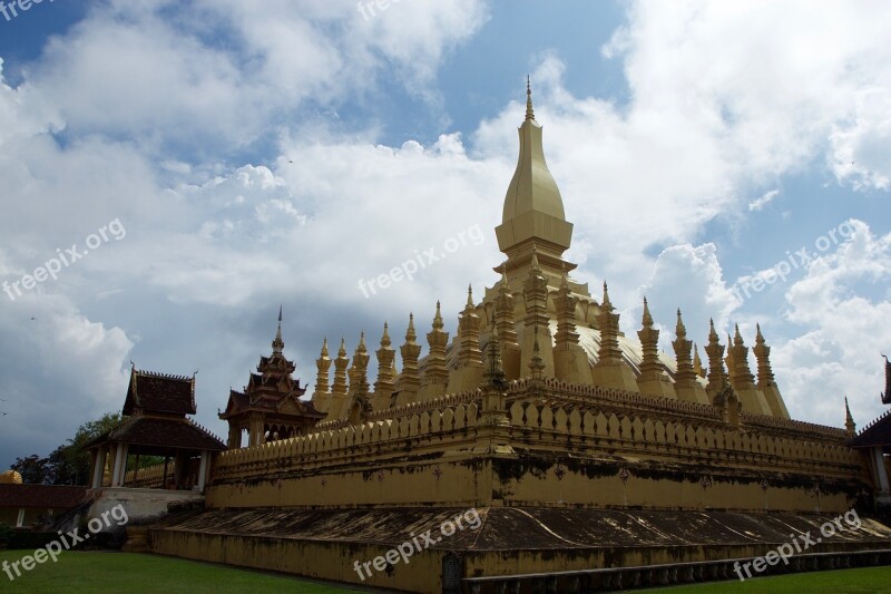 Laos Golden Temple Temple Free Photos