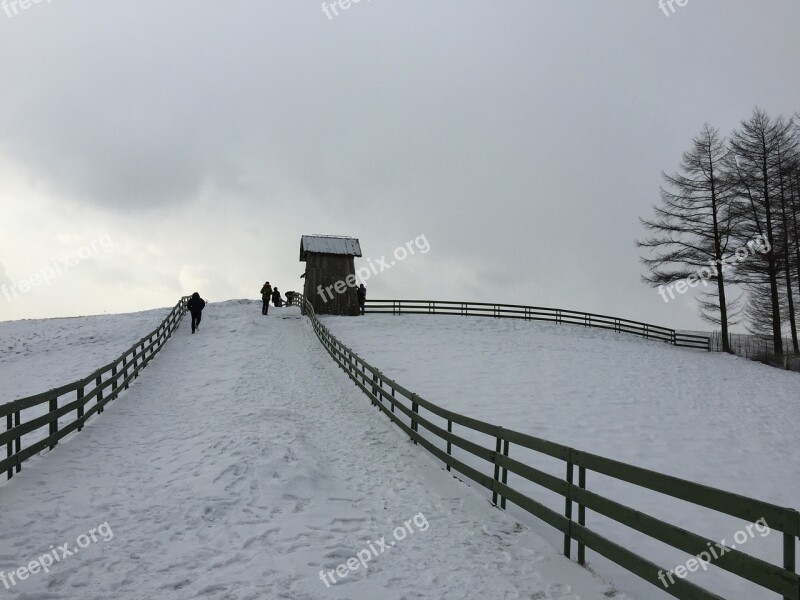 Winter Landscape Ranch Hill Climb