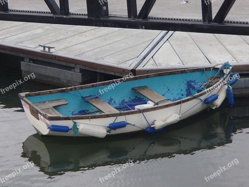 Boat Dungarvan Harbour Row Blue