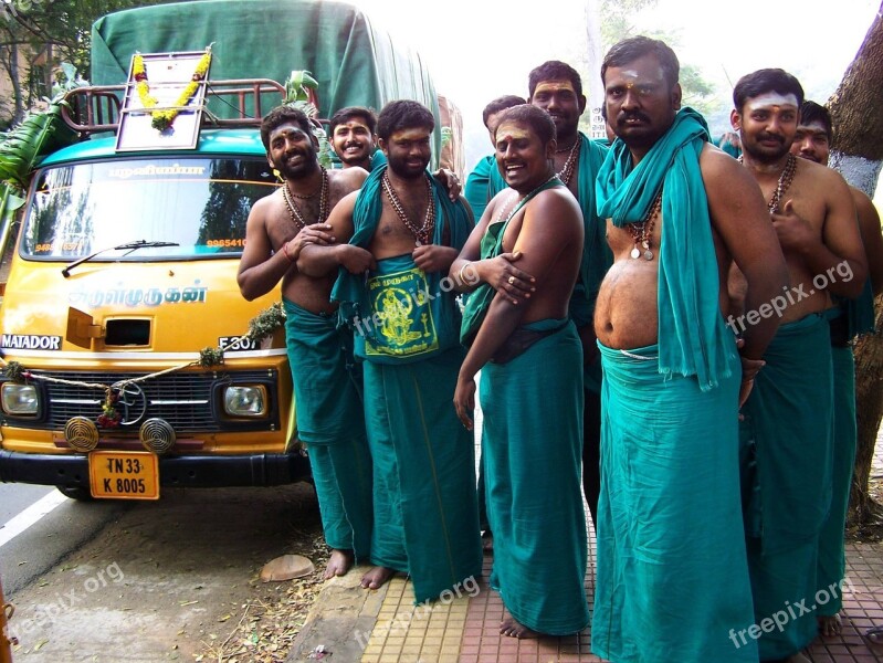 Pilgrims Hinduism India Asia Free Photos