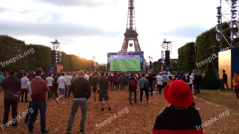 Euro 2016 Paris Champ De Mars Fan Zone Free Photos