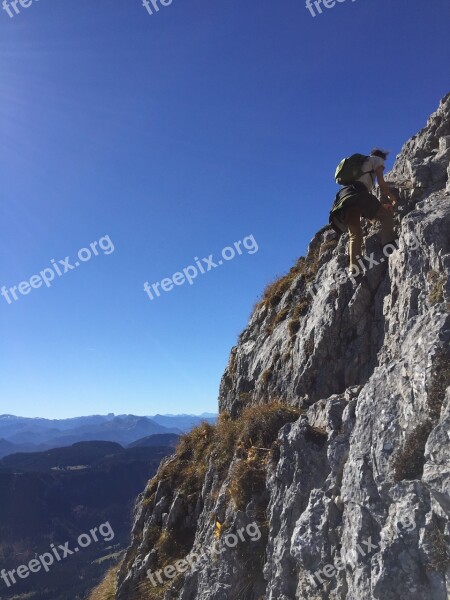 Mountain Mountaineering Mountaineer Landscape Nature