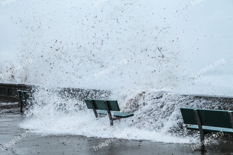 Storm Storm Surge Water Ocean Debris