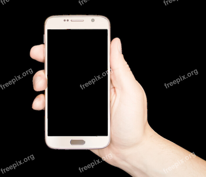 Holding Phone Holding Mobile Holding Smartphone Transparent Transparent Mobile