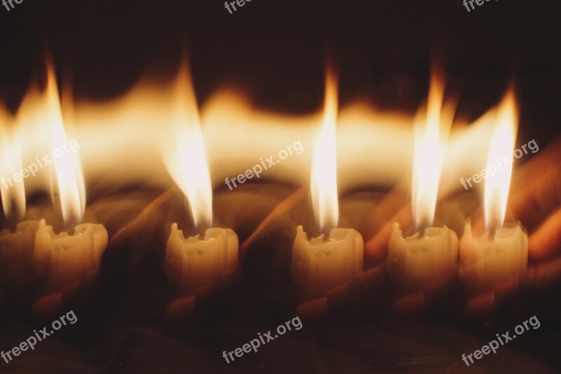 Candle Night Photography Love Life Fire