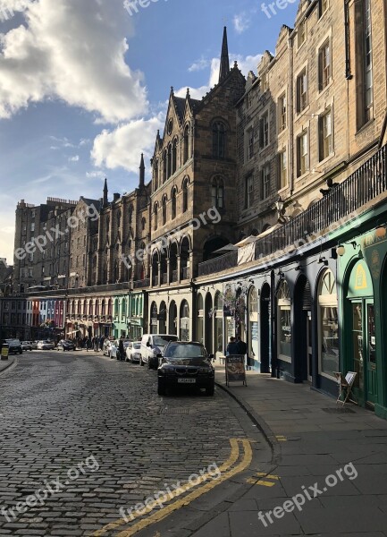 Road Edinburgh Tourism Historically Scene