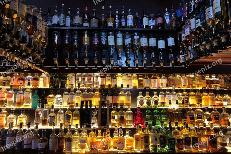 Bar Flat Whiskey Beverages Alcohol