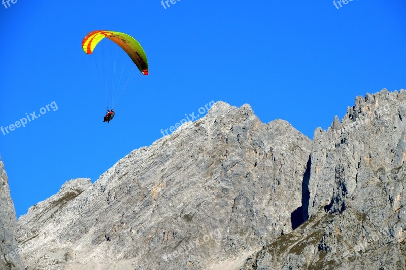 Paragliding Tandem Flight Wilderkaiser Tyrol Free Photos