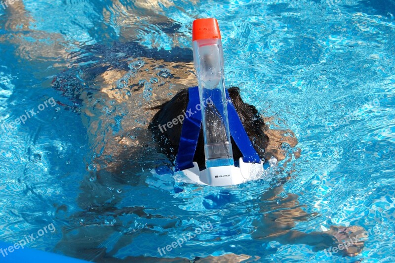 Scuba Pool Diving Swimmer Water