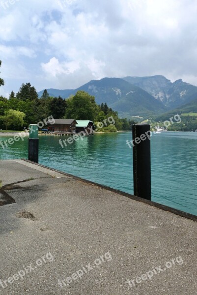 Wolfgangsee Austria Salzkammergut Alpine Mountains