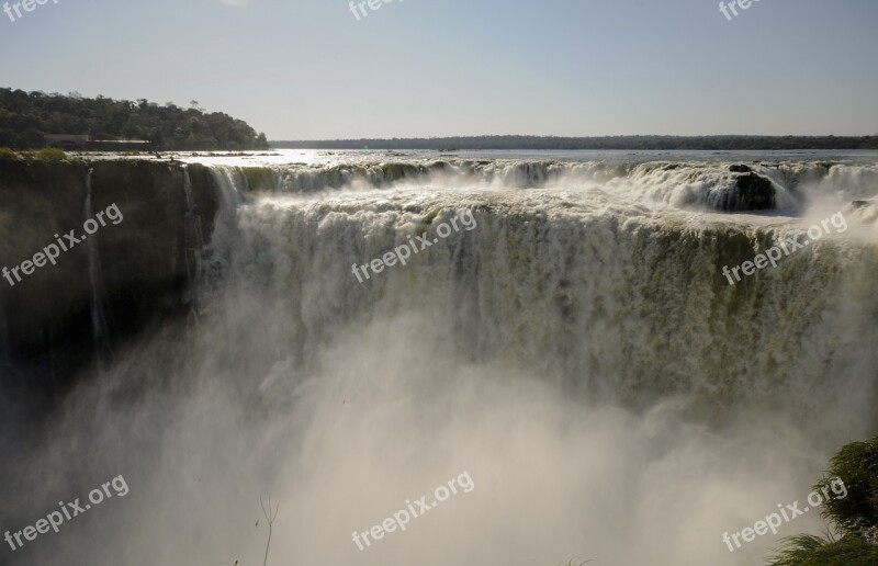 Iguasu Argentina Nature Brazil Water