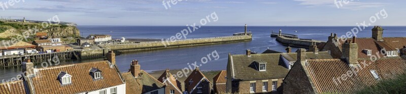 Whitby Harbour Entrance Yorkshire England