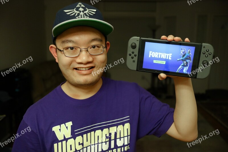 Gamer Fortnite Nintendo Switch Video Game