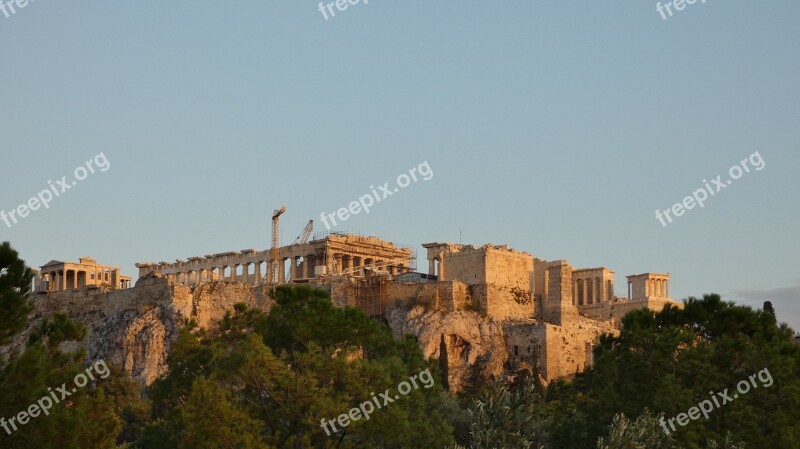 Acropolis Athens Temple Greece Archaeology