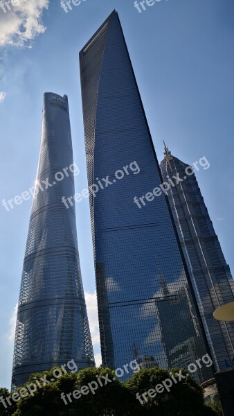 Shanghai Skyscraper Building Free Photos