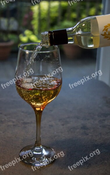 Wine Pour Drink Glass Alcohol