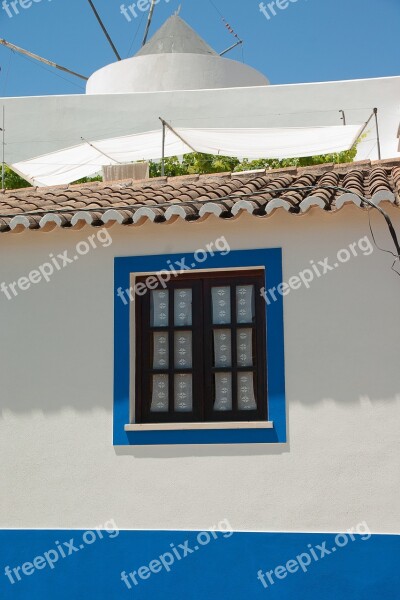 Portugal Windmill Village Architecture Window