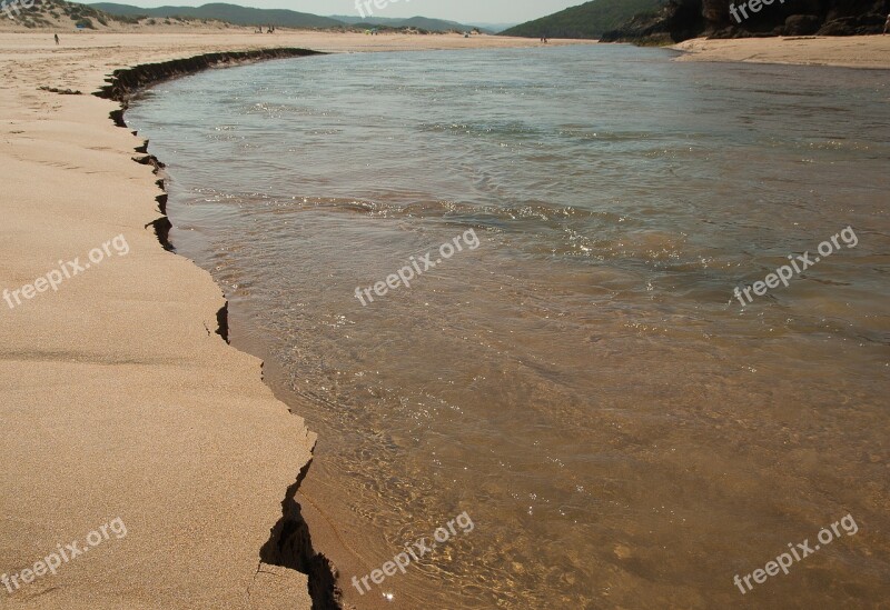 Sea Beach Sand Erosion Tide