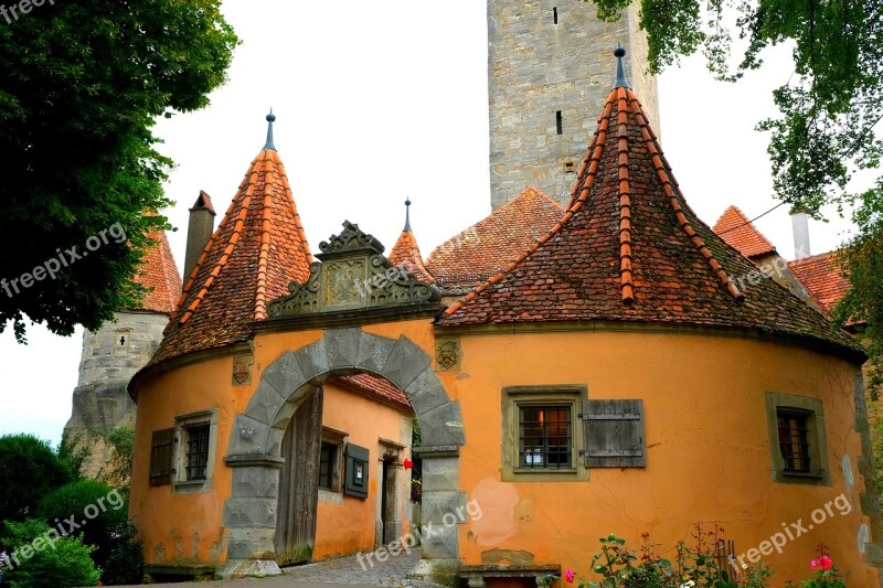 Castle Fortress Wall Old Castle Historically