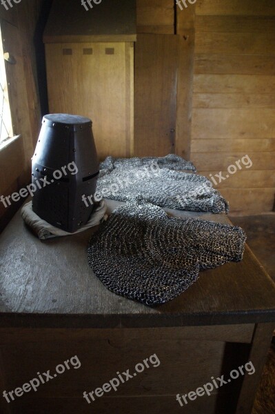 Chainmail Knight Armor Middle Ages Protection