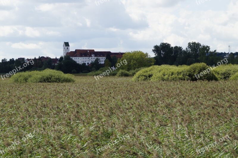 Bad Buchau Spring Lake Church Reed Nature