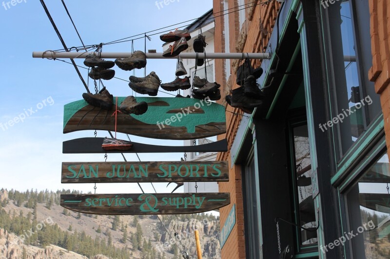 Sign Shoes Colorado Business Odd