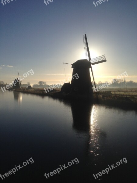 Windmill Alkmaar Holland Dutch Mill