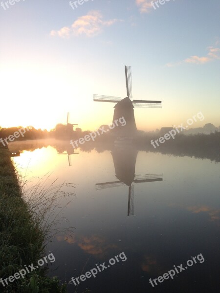 Windmill Alkmaar Holland Dutch Mill