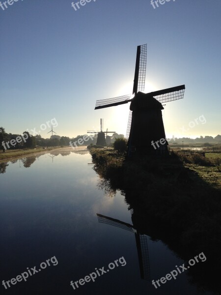 Windmill Alkmaar Holland Dutch Mill