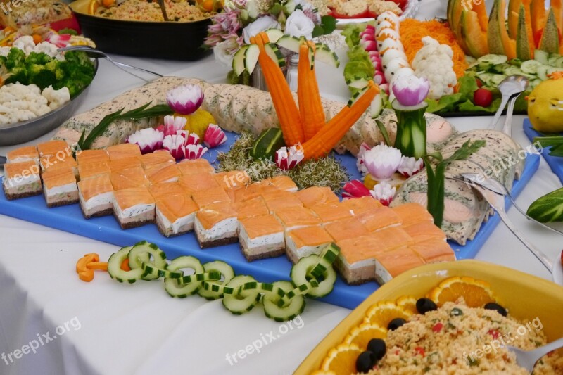 Buffet Freshness Decoration Meals Free Photos