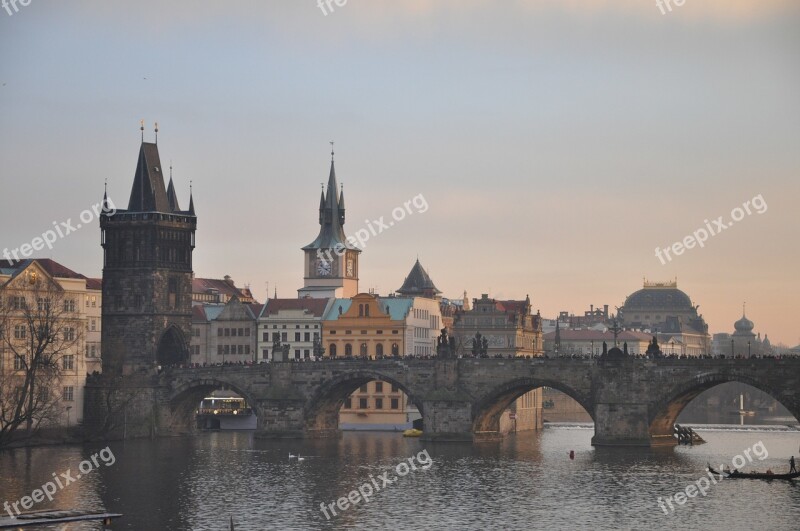 Czech City Sea Bridge Building