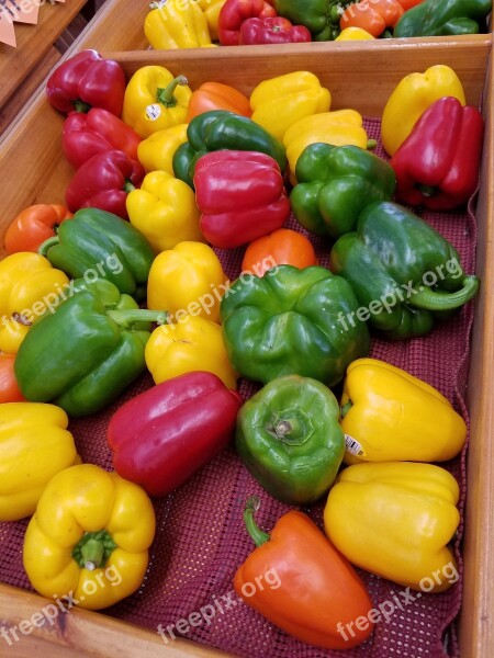 Red Peppers Green Peppers Yellow Peppers Orange Peppers Red