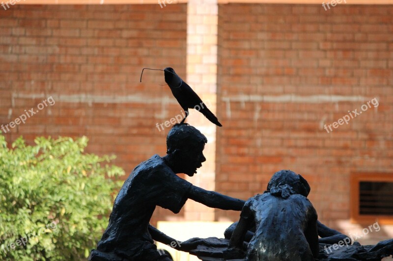 Crow Birds Statue Design Free Photos