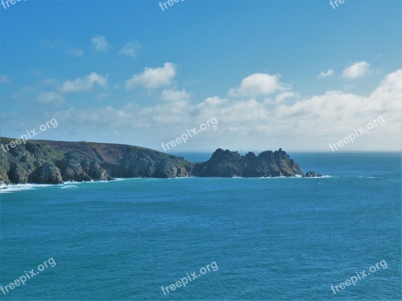 Coast Cornwall Minack Theatre England Uk