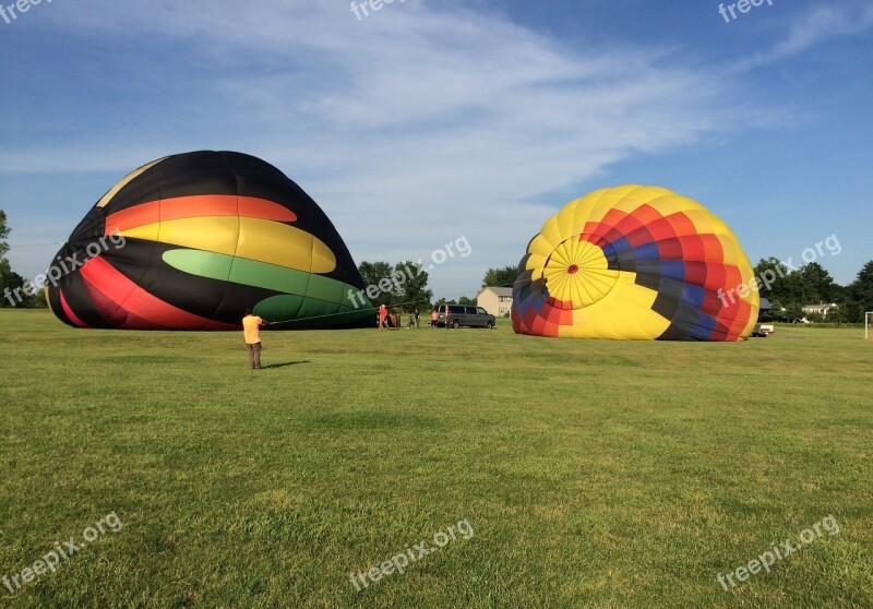 Teamwork Hot Air Balloon Support Partnership Leadership