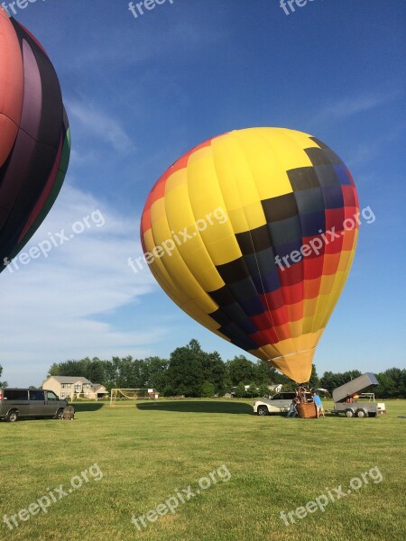 Leaning Left Hot Air Balloon Color Splash Summer Inspire