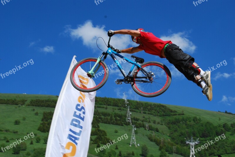 Mountain Biking Jump Acrobatics Free Photos