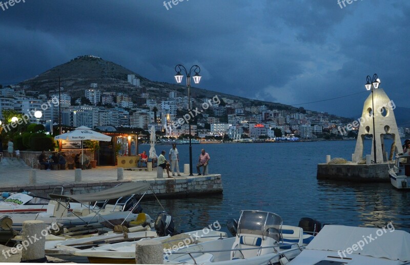 Sarandë Albania Port Sunset Haven