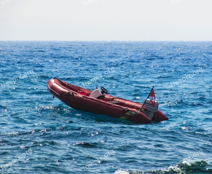 Speed Boat Red Sea Summer Free Photos