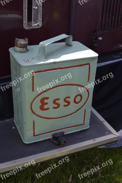 Esso Oil Can Motoring Vintage Free Photos