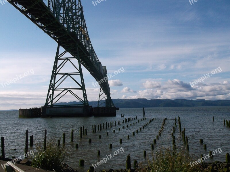 Bridge River Columbia River Astoria Megler Bridge Architecture