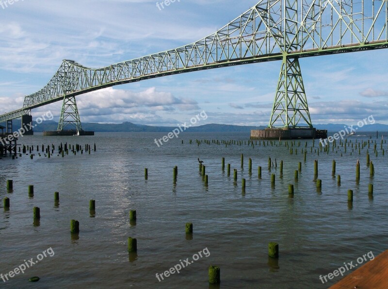 Bridge River Columbia River Astoria Megler Bridge Architecture