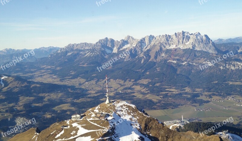 Kitzbüheler Horn Kaiser Mountains Wilderkaiser Austria Aerial View